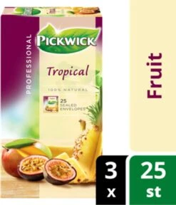 Thee Pickwick Tropical 25x1.5gr Met Envelop - 3 Stuks - 3 Stuks -Veilige Voedselwinkel 1030x1200