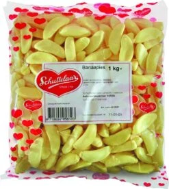 Schuttelaar Banaan Schuimpjes - 1 Kilo