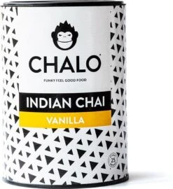 CHALO Vanilla Chai Latte - Indische Vegan Chai - Zwarte Assam Thee - 25 Porties/ 300GR