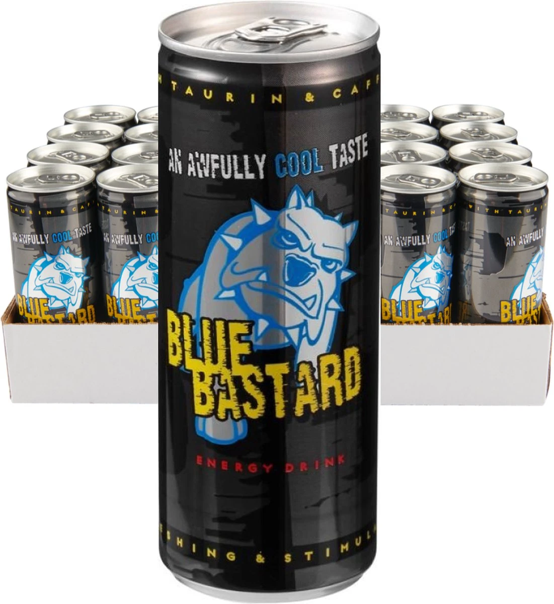Energy Drink Blue Bastard | Tray 24 Blikjes Van 25cl 3 Energy Drink Blue Bastard | Tray 24 Blikjes Van 25cl - Afbeelding 2