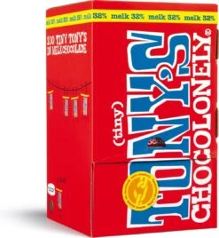 Tony's Chocolonely Tiny Tony's Melk Chocolade - Melkchocolade - 900 Gram - 100 Stuks - Belgische Fairtrade Chocolade -Veilige Voedselwinkel 1107x1200