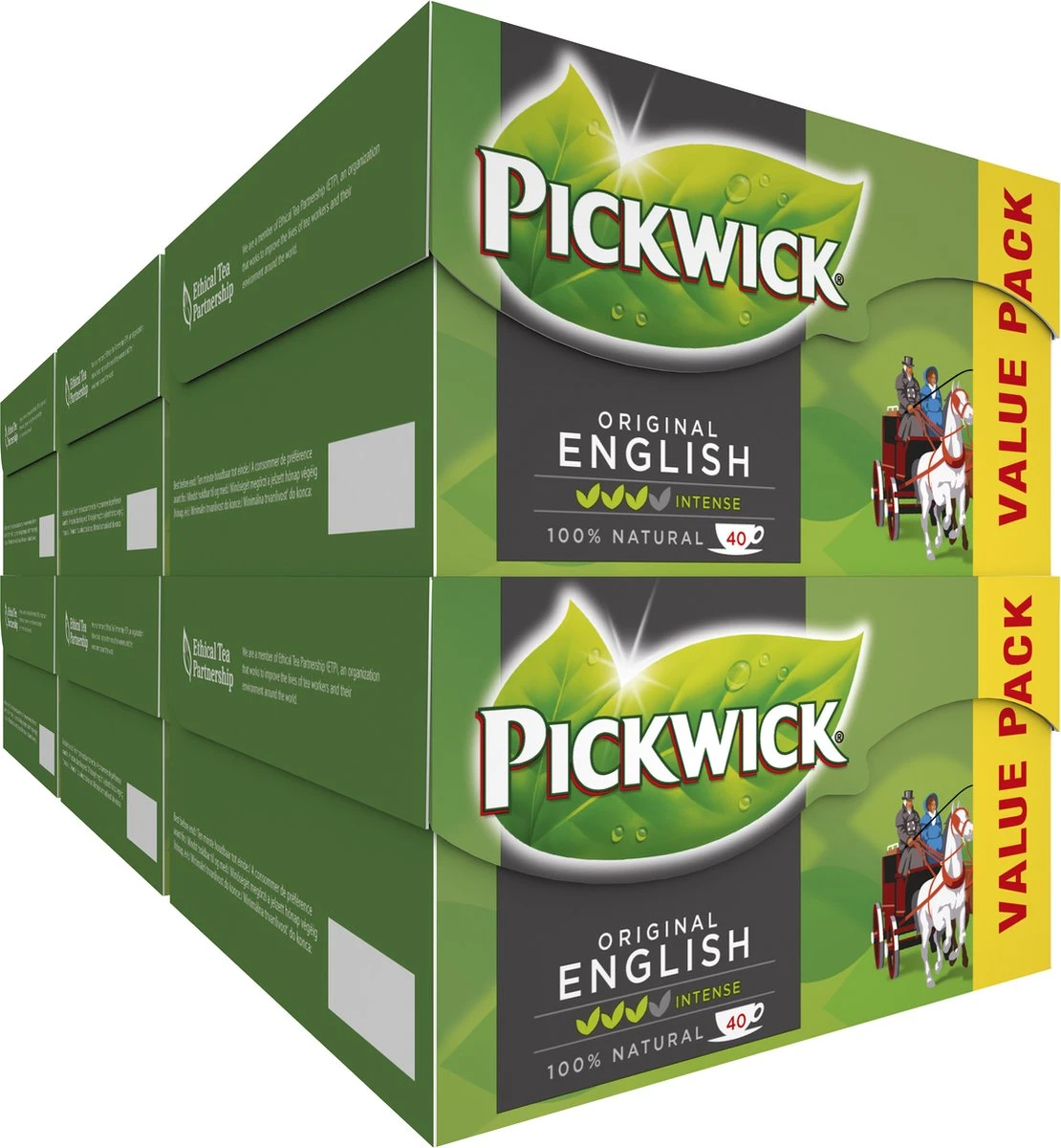 Pickwick English Zwarte Thee - 6 X 40 Zakjes - Extra Grote Verpakking 3 Pickwick English Zwarte Thee - 6 X 40 Zakjes - Extra Grote Verpakking