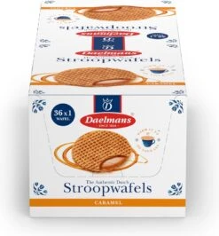 Daelmans Jumbo Stroopwafels - 36 X 1 Stuks (per Stuk Verpakt) - 39 Gram Per Koek