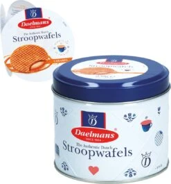 Daelmans Stroopwafels In Delfts Blauw Blik - 230 Gram Per Blik - 8 Stroopwafels Per Blik -Veilige Voedselwinkel 1119x1200 1