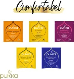 Pukka Support Kruidenthee Geschenkdoos - 5 Blends Biologische Kruidenthee, Ook Leuk Als Verjaardagscadeau - 45 Zakjes - Theedoos - GB-BIO-05 -Veilige Voedselwinkel 1124x1200