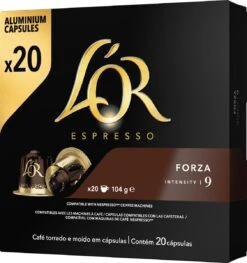 L'OR Espresso Forza Koffiecups - Intensiteit 9/12 - 10 X 20 Capsules 24 L'OR Espresso Forza Koffiecups - Intensiteit 9/12 - 10 X 20 Capsules -Veilige Voedselwinkel 1128x1200