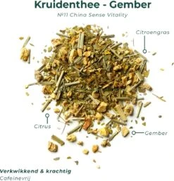 Soolong Sense China Nr11 Gember Thee - Verkwikkend & Krachtig - Gember & Citroengras - Duurzame Losse Thee - Premium Kruidenthee Uit China - Blik 25gram -Veilige Voedselwinkel 1160x1200 4
