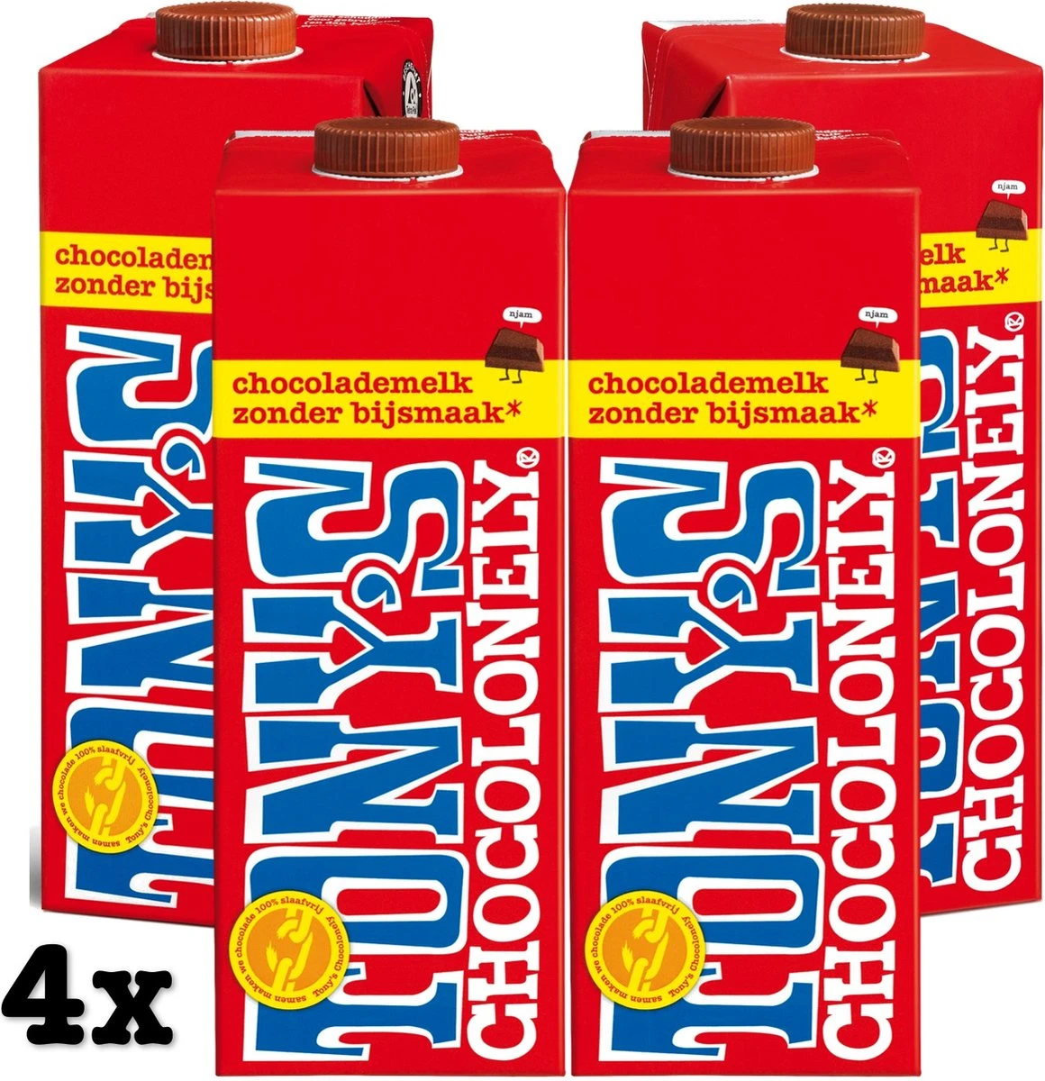 Tony's Chocolonely Chocolademelk - Chocolade Melk - Hot Chocolate - 4 X 1 Liter 3 Tony's Chocolonely Chocolademelk - Chocolade Melk - Hot Chocolate - 4 X 1 Liter