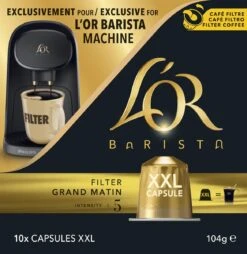 L'OR BARISTA XXL Filter Grand Matin (5) - 5 X 10 Koffiecups -Veilige Voedselwinkel 1169x1200