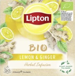Lipton Ginger & Lemon Kruidenthee, Met De Vurige Smaak Van Gember En Frisheid Van Citroen - 4 X 20 Zakjes - PL-EKO-03 13 Lipton Ginger & Lemon Kruidenthee, Met De Vurige Smaak Van Gember En Frisheid Van Citroen - 4 X 20 Zakjes - PL-EKO-03 -Veilige Voedselwinkel 1180x1200 1