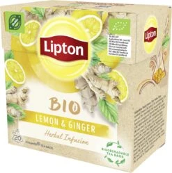 Lipton Ginger & Lemon Kruidenthee, Met De Vurige Smaak Van Gember En Frisheid Van Citroen - 4 X 20 Zakjes - PL-EKO-03 9 Lipton Ginger & Lemon Kruidenthee, Met De Vurige Smaak Van Gember En Frisheid Van Citroen - 4 X 20 Zakjes - PL-EKO-03 -Veilige Voedselwinkel 1189x1200 1