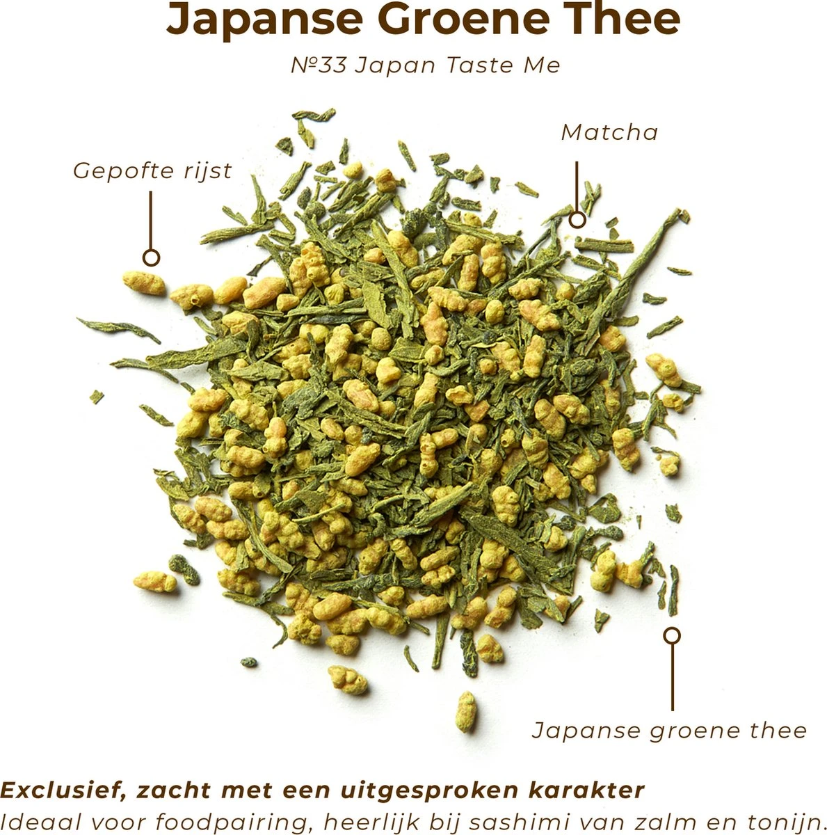 Soolong Taste Japan Nr33 Japanse Groene Thee - Fluweelzacht - Genmaicha, Matcha & Gepofte Rijst - Duurzame Losse Thee - Premium Thee Uit Japan - Blik 25gram 4 Soolong Taste Japan Nr33 Japanse Groene Thee - Fluweelzacht - Genmaicha, Matcha & Gepofte Rijst - Duurzame Losse Thee - Premium Thee Uit Japan - Blik 25gram - Afbeelding 2