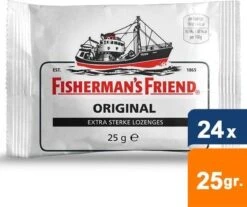 Fisherman's Friend Eucalyptus Met Suiker 24 X 25g Zakjes