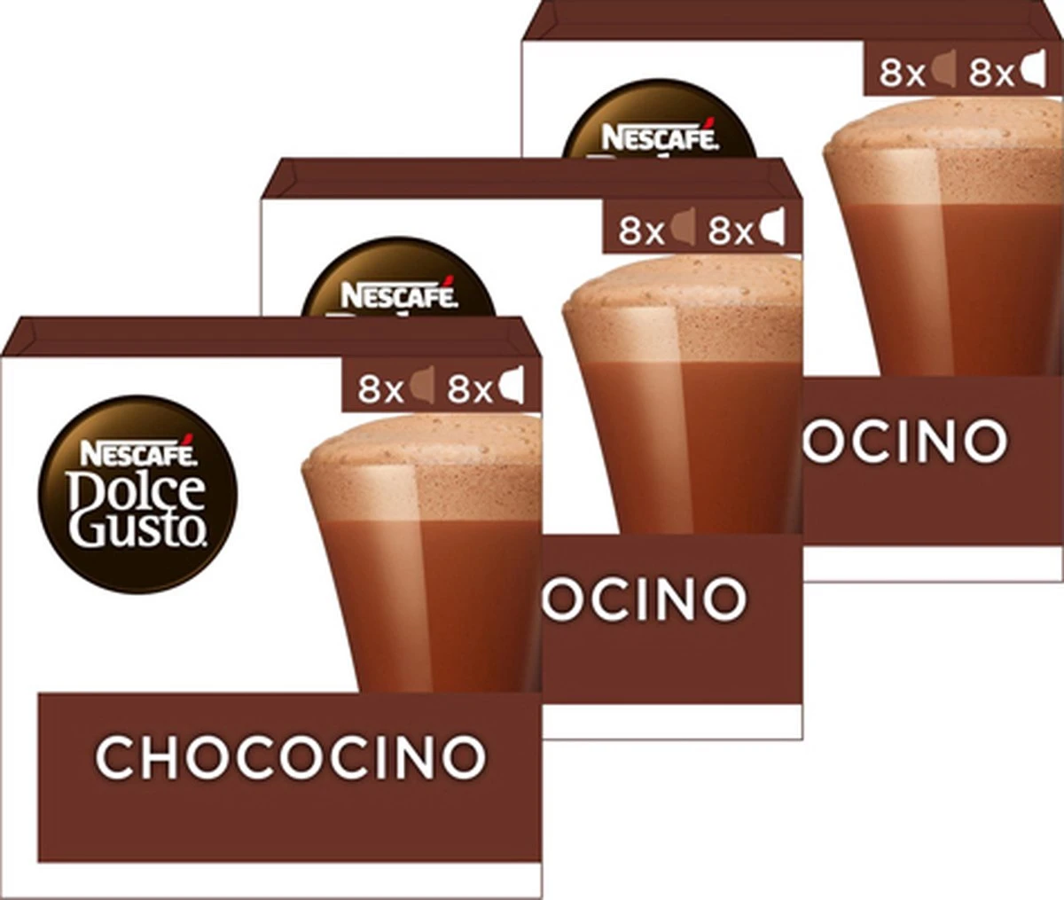 Nescafé Dolce Gusto Chococino Capsules - Chocolademelk - 48 Cups 6 Nescafé Dolce Gusto Chococino Capsules - Chocolademelk - 48 Cups - Afbeelding 4