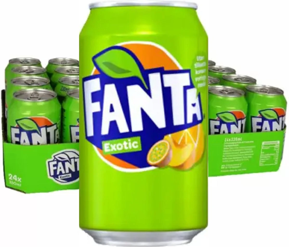 Fanta Exotic Blikjes 33cl Tray 24 Stuks Frisdrank 3 Fanta Exotic Blikjes 33cl Tray 24 Stuks Frisdrank