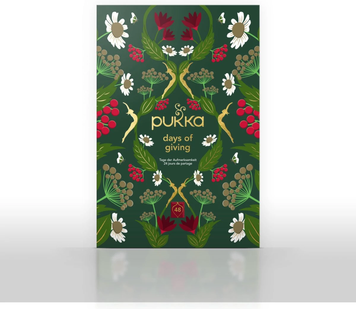 Pukka Thee Hardcover Biologische Kerst Adventskalender 2022, Perfect Als Kerstcadeau - 48 Zakjes - 1 Kalender 4 Pukka Thee Hardcover Biologische Kerst Adventskalender 2022, Perfect Als Kerstcadeau - 48 Zakjes - 1 Kalender - Afbeelding 2