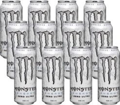 Monster Energy Ultra White - Energiedrank - Mulitpack - 12 X 500ml