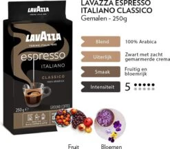 Lavazza Espresso Italiano Classico Gemalen / Filterkoffie - 8 X 250 Gram -Veilige Voedselwinkel 1200x1053 1