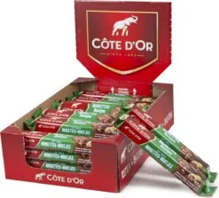 Côte D'Or Chocolade Reep Melk Stukjes Hazelnoten 32 Stuks -Veilige Voedselwinkel 1200x1082