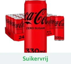 Coca-Cola Frisdrank Coca Cola Zero Blikje 0.33l - 24 Stuks - 24 Stuks