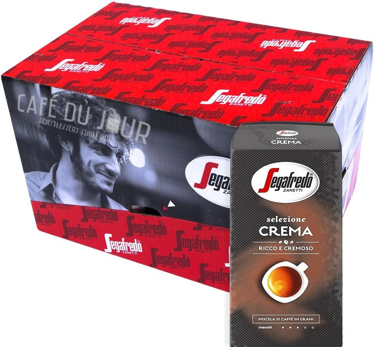 Segafredo Selezione Crema Koffiebonen - 8 X 1 Kg 3 Segafredo Selezione Crema Koffiebonen - 8 X 1 Kg