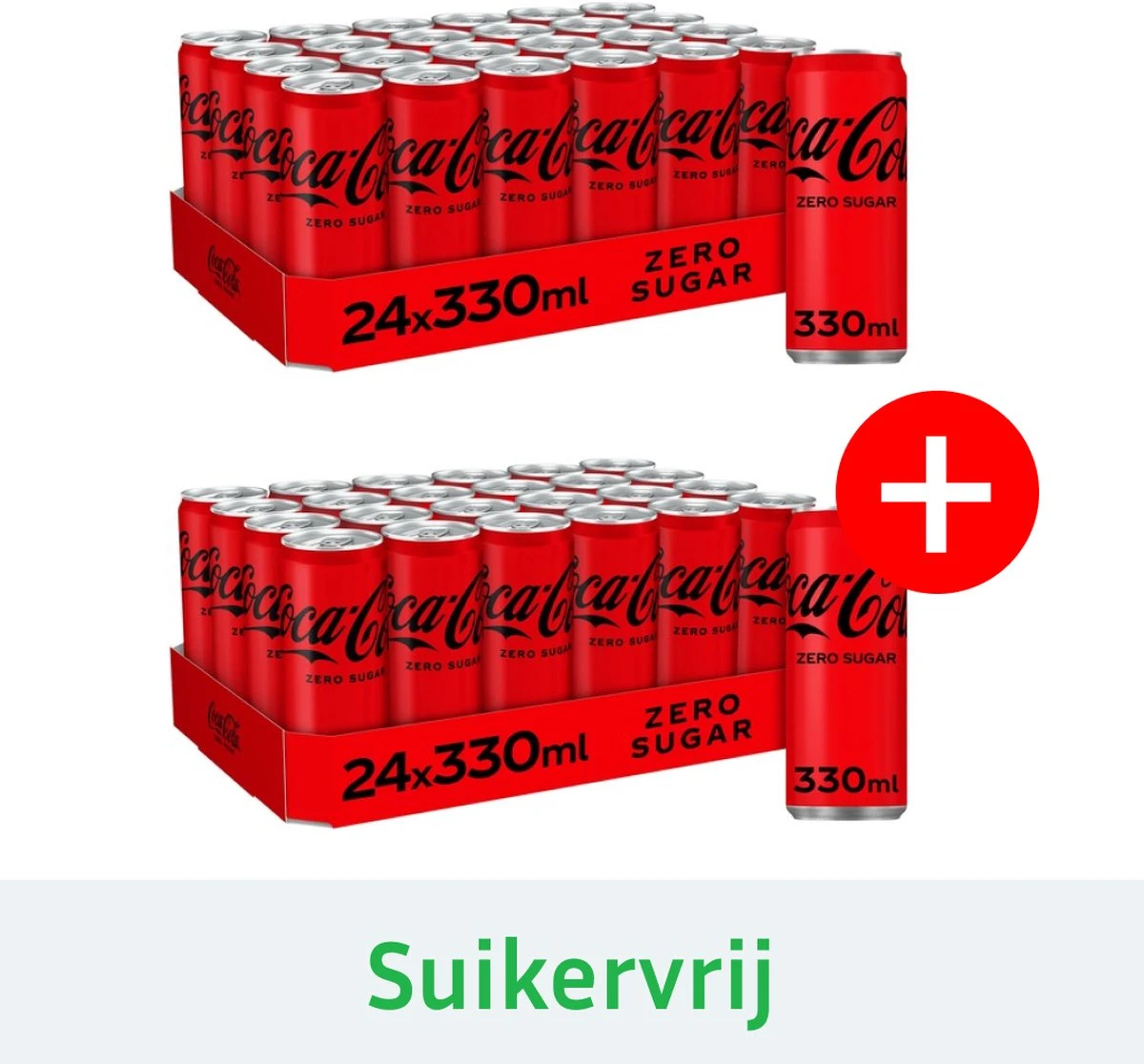 Coca-Cola Coca Cola Zero Sleekcan Pack 2x Tray 24x330 Ml NL 3 Coca-Cola Coca Cola Zero Sleekcan Pack 2x Tray 24x330 Ml NL