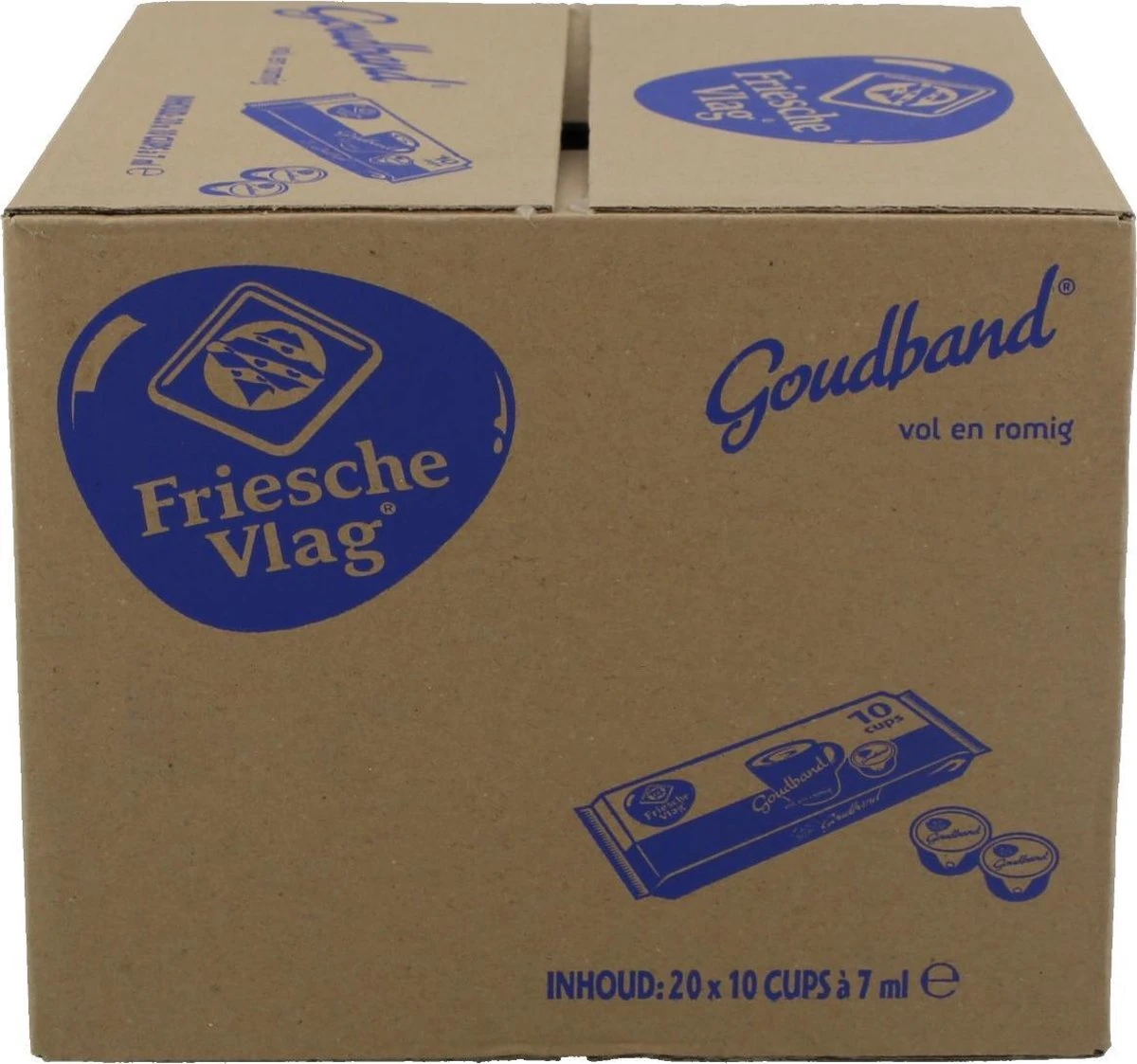 Goudband Koffiemelk Cups - 200 X 0,7 Cl 3 Goudband Koffiemelk Cups - 200 X 0,7 Cl