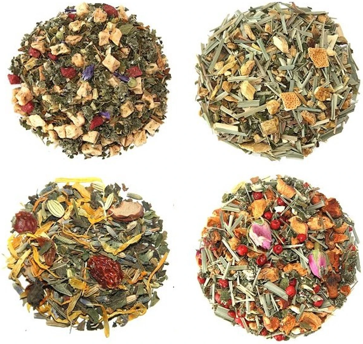 Merkloos Theeselectie Kruidenthee - Losse Thee Proefpakket - Losse Kruidenthee - Verse Thee - 4 X 25 Gram 3 Merkloos Theeselectie Kruidenthee - Losse Thee Proefpakket - Losse Kruidenthee - Verse Thee - 4 X 25 Gram