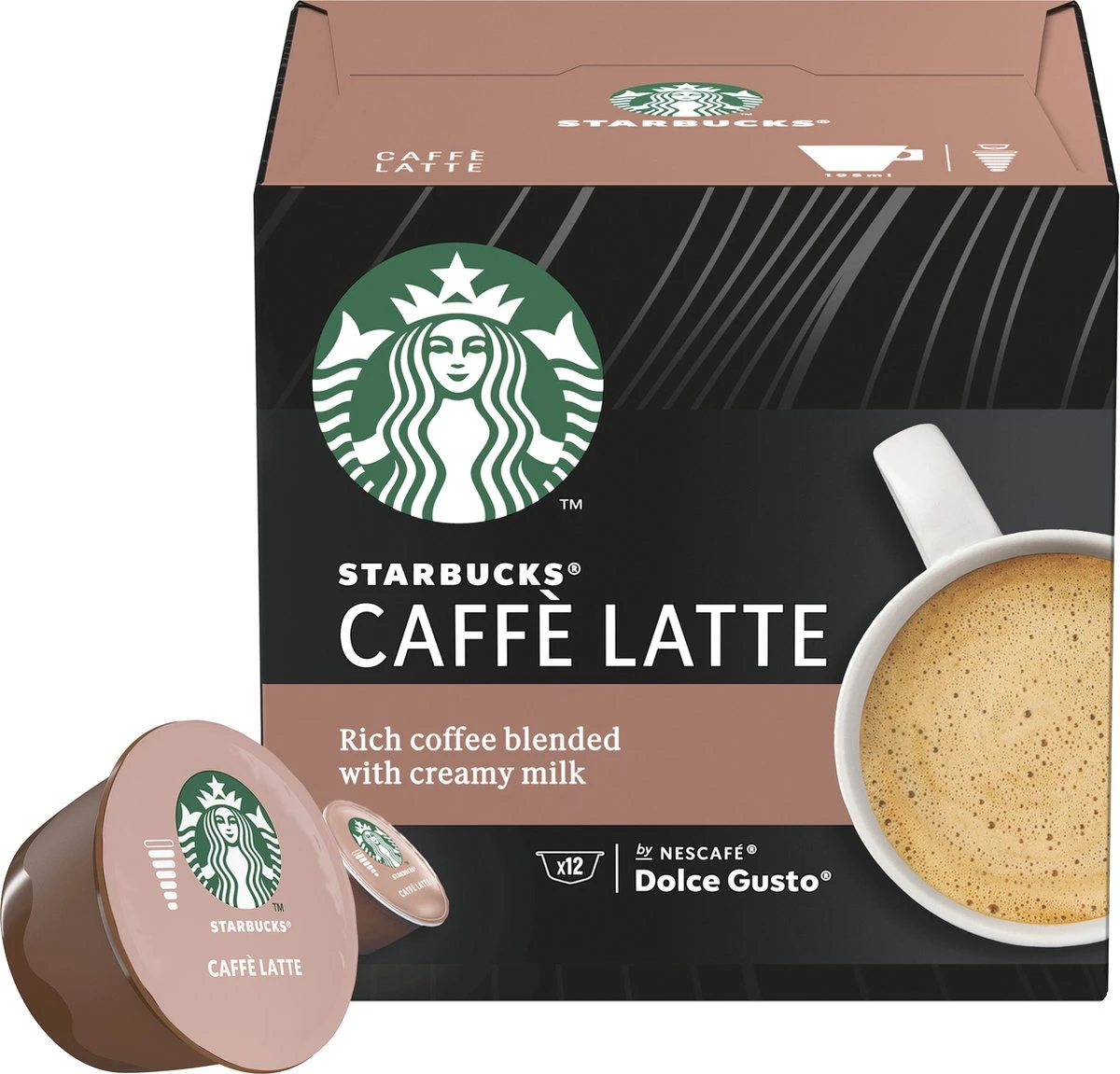 Starbucks By Dolce Gusto Caffè Latte Capsules - 36 Koffiecups 4 Starbucks By Dolce Gusto Caffè Latte Capsules - 36 Koffiecups - Afbeelding 2