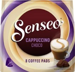 Senseo Cappuccino Choco Koffiepads - 2/9 Intensiteit - 4 X 8 Pads 18 Senseo Cappuccino Choco Koffiepads - 2/9 Intensiteit - 4 X 8 Pads -Veilige Voedselwinkel 1200x1152