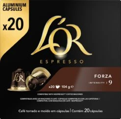 L'OR Espresso Forza Koffiecups - Intensiteit 9/12 - 10 X 20 Capsules 25 L'OR Espresso Forza Koffiecups - Intensiteit 9/12 - 10 X 20 Capsules -Veilige Voedselwinkel 1200x1187 4