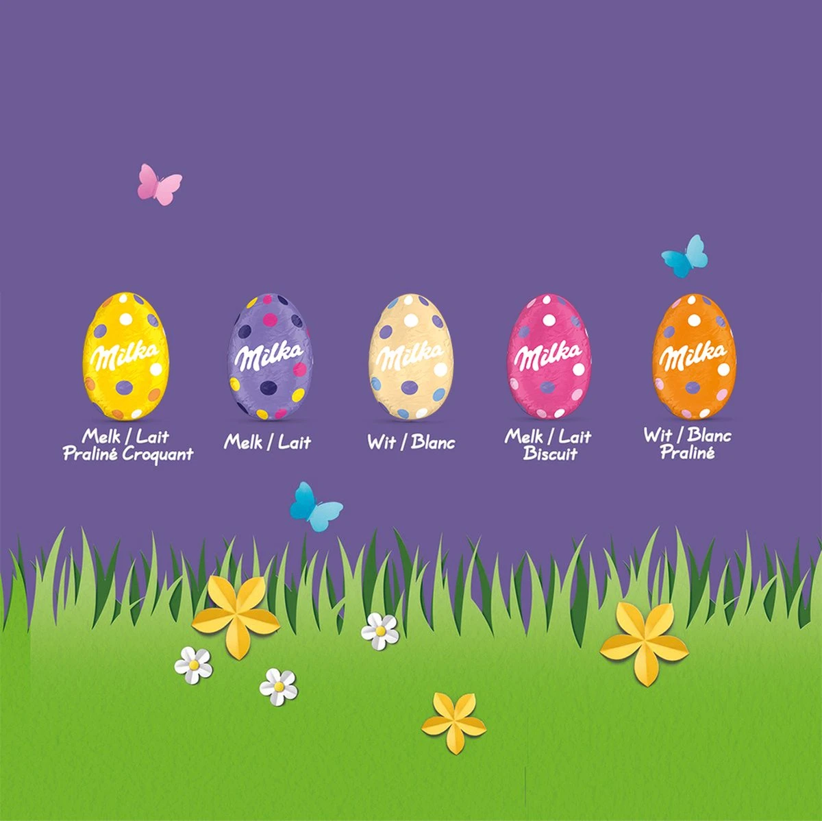 Milka Paaseitjes Chocolade Mixxboxx Pasen - 1,1 Kg 5 Milka Paaseitjes Chocolade Mixxboxx Pasen - 1,1 Kg - Afbeelding 3