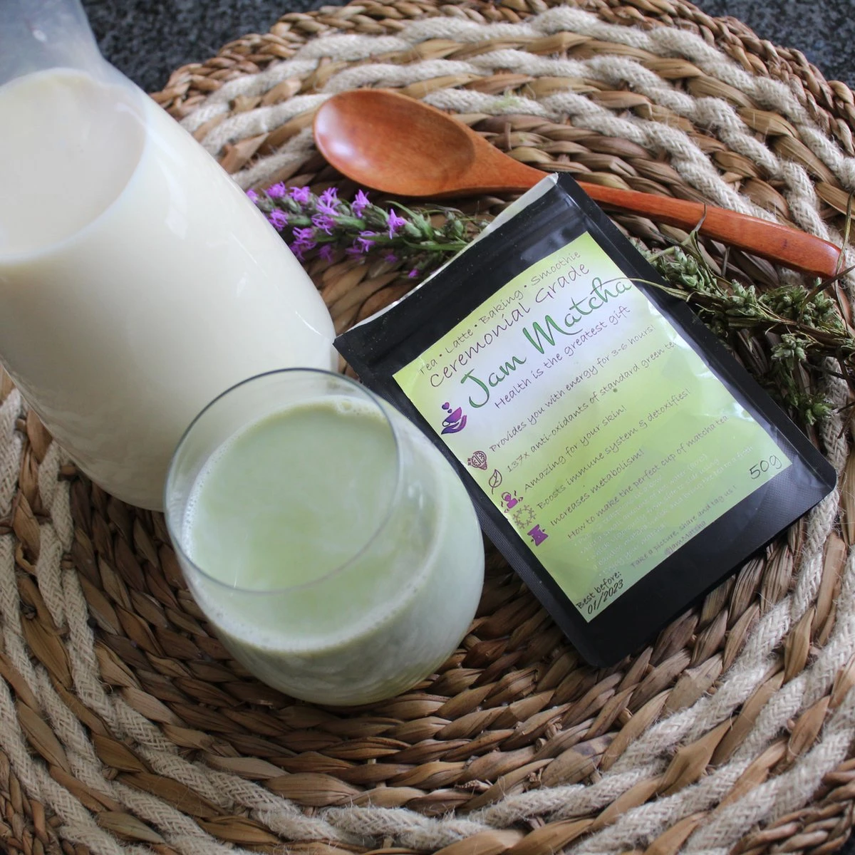 Premium Matcha Set - 5 Delige Matcha Cadeauset - Bamboo Klopper - Met Instructies - 100 Gram Matcha 9 Premium Matcha Set - 5 Delige Matcha Cadeauset - Bamboo Klopper - Met Instructies - 100 Gram Matcha - Afbeelding 7