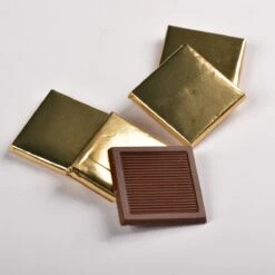Merkloos Melkchocolade Met Goudfolie, 1 Kg Pak (145 Stuks), 7 Gr Napolitaanse Chocolade, Chocoladecadeau Voor Bruiloft, Babyshower, Speciale Evenementen -Veilige Voedselwinkel 1200x1200 12