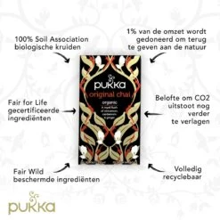 Pukka Original Chai Thee, Met Kaneel, Gember En Kardemom - 4 X 20 Zakjes - GB-BIO-05 -Veilige Voedselwinkel 1200x1200 142