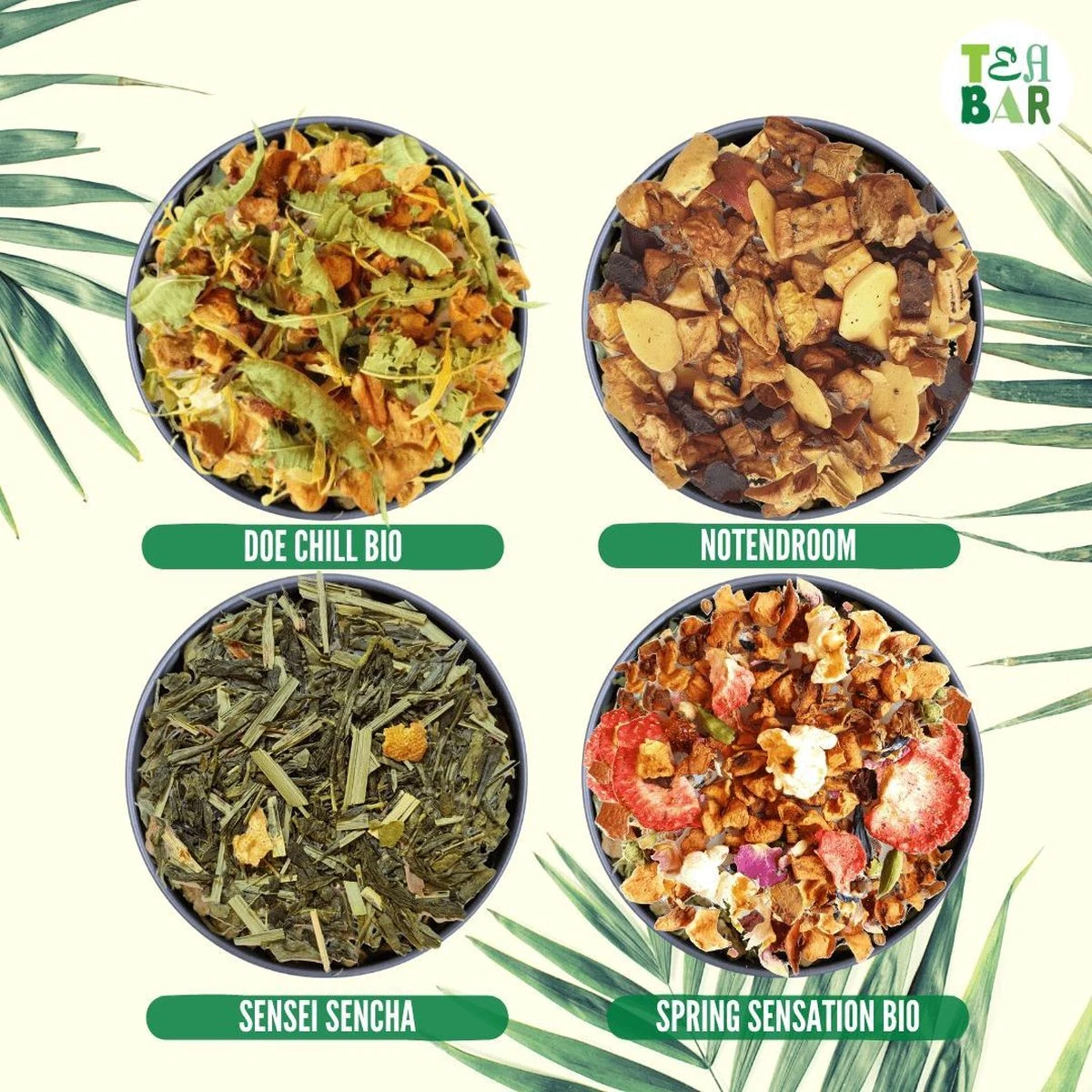 Houten Theekist Gevulde Theedoos Met 16 Blikjes Tea Bar Thee Theecadeau - Losse Thee G - 50 Koppen Per 100 Gram 6 Houten Theekist Gevulde Theedoos Met 16 Blikjes Tea Bar Thee Theecadeau - Losse Thee G - 50 Koppen Per 100 Gram - Afbeelding 4