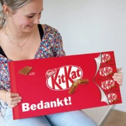 "Bedankt!" - Gigantische KitKat Reep - 900 Gram Overheerlijke Chocolade -Veilige Voedselwinkel 1200x1200