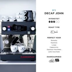 Aroma Club - Cafeïnevrije Koffiebonen 1KG - No. 5 Decaf John - Koffie Intensiteit 3/5 -Veilige Voedselwinkel 1200x1200 315