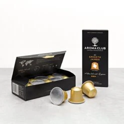 Aroma Club - Proefpakket Nespresso Compatible Capsules (100 St.) - 5 Smaken - Espresso & Lungo - 100% Aluminium Koffiecups -Veilige Voedselwinkel 1200x1200 330