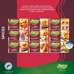 Pickwick Spices Caramelised Pear Zwarte Thee - 12 X 20 Zakjes -Veilige Voedselwinkel 1200x1200 66