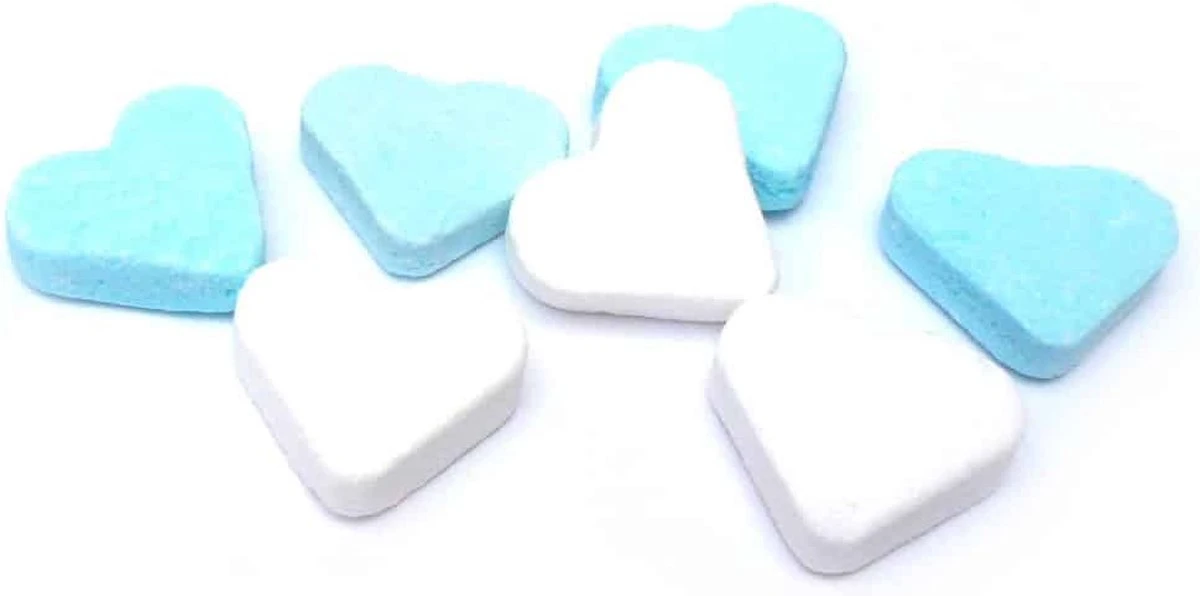 Vanestra Mini Vruchtenhartjes Blauw/wit - 1 Kilo 4 Vanestra Mini Vruchtenhartjes Blauw/wit - 1 Kilo - Afbeelding 2