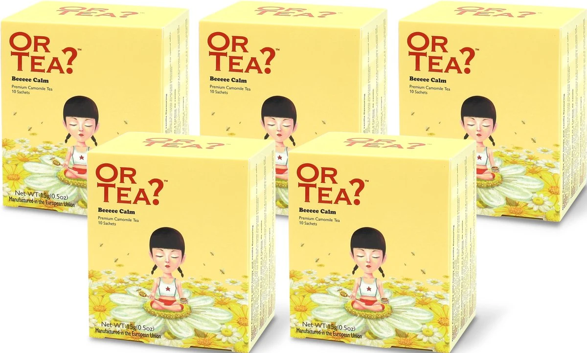 Or Tea? Beeeee Calm - 10 Builtjes 10-sachets Box 10 Zakjes Camomile Kamille Thee 5 Or Tea? Beeeee Calm - 10 Builtjes 10-sachets Box 10 Zakjes Camomile Kamille Thee - Afbeelding 3