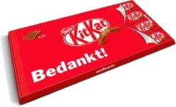 "Bedankt!" - Gigantische KitKat Reep - 900 Gram Overheerlijke Chocolade