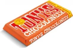Tony's Chocolonely Chocolade Reep Melk Karamel Zeezout - Melkchocolade Reep - 180 Gram -Veilige Voedselwinkel 1200x795