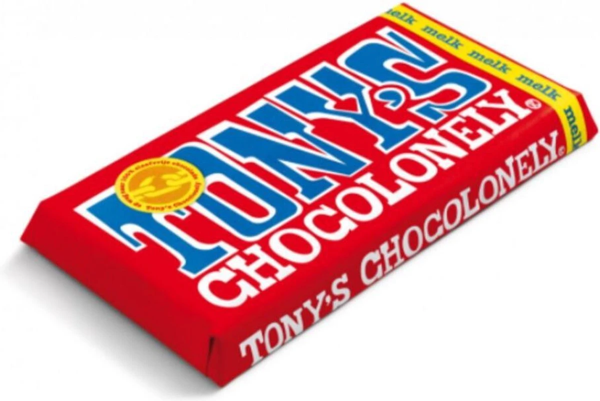 Tony's Chocolonely Melk Chocolade Reep - Melkchocolade Reep - 180 Gram 4 Tony's Chocolonely Melk Chocolade Reep - Melkchocolade Reep - 180 Gram - Afbeelding 2