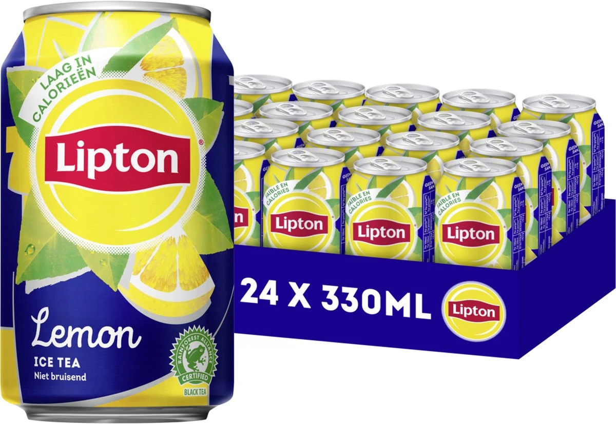 Lipton Ice Tea Lemon - 24 X 330ml - Voordeelverpakking 3 Lipton Ice Tea Lemon - 24 X 330ml - Voordeelverpakking
