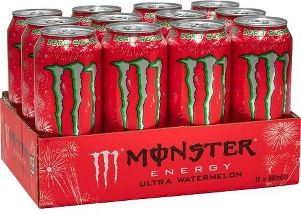 Monster Energy Ultra 12x 500ml Watermelon 3 Monster Energy Ultra 12x 500ml Watermelon