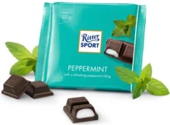 Ritter Sport Chocolade - Puur Pepermunt - Doos - 12 X Tablet - 100 Gram
