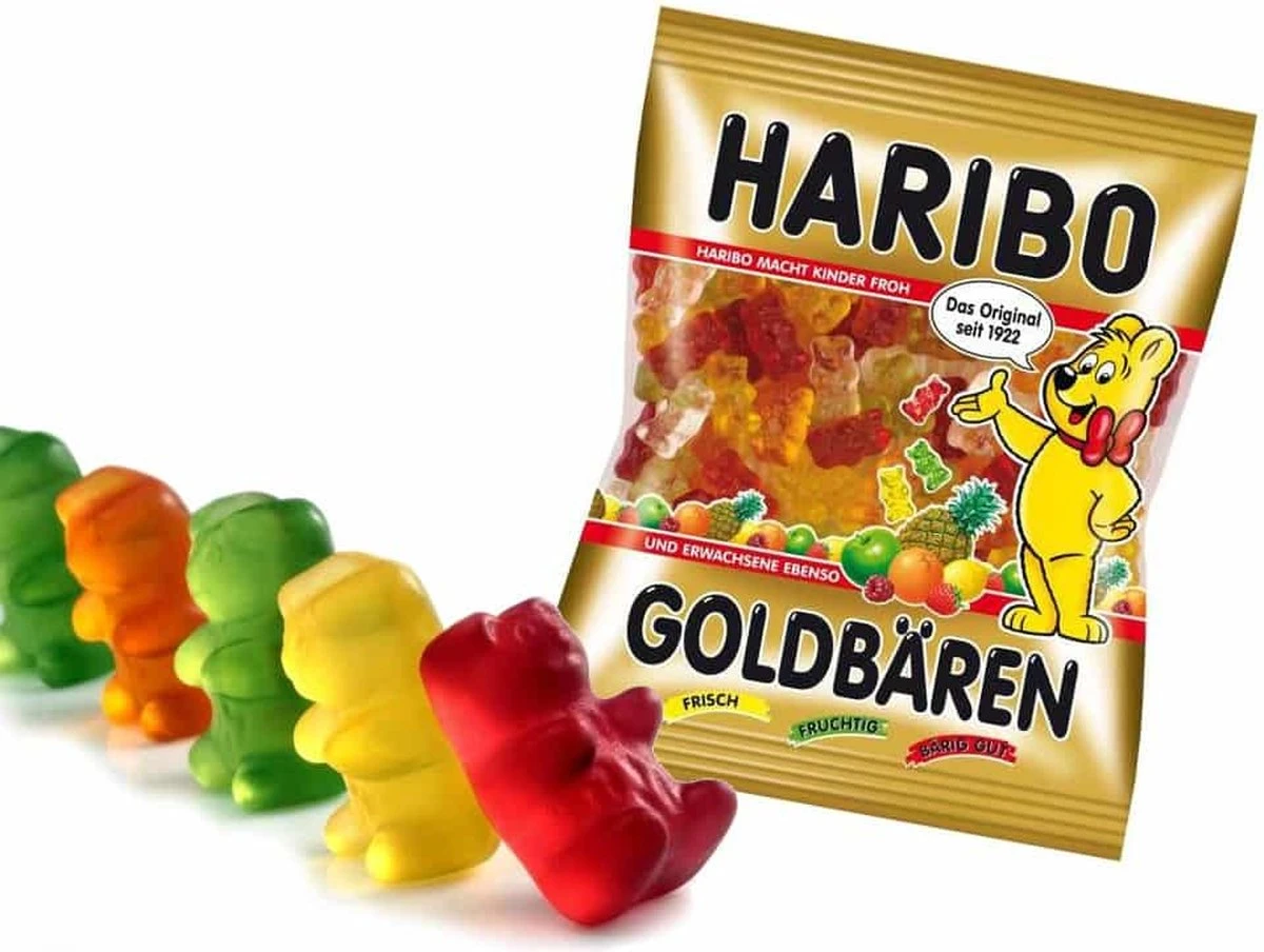 Haribo Goudbeertjes - 100 Stuks 5 Haribo Goudbeertjes - 100 Stuks - Afbeelding 3