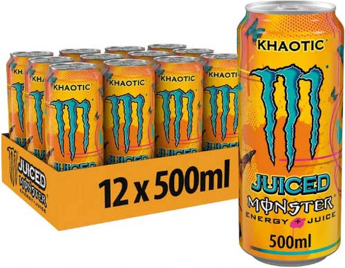 Monster Energy Khaotic 12x 500ml Khaotic 3 Monster Energy Khaotic 12x 500ml Khaotic